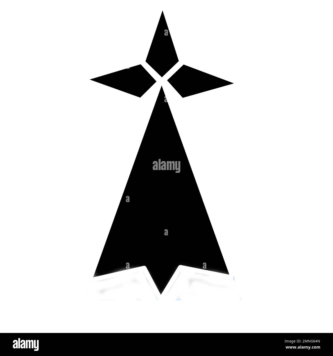 Minenpfote, Symbol der bretonischen Flagge Stockfoto