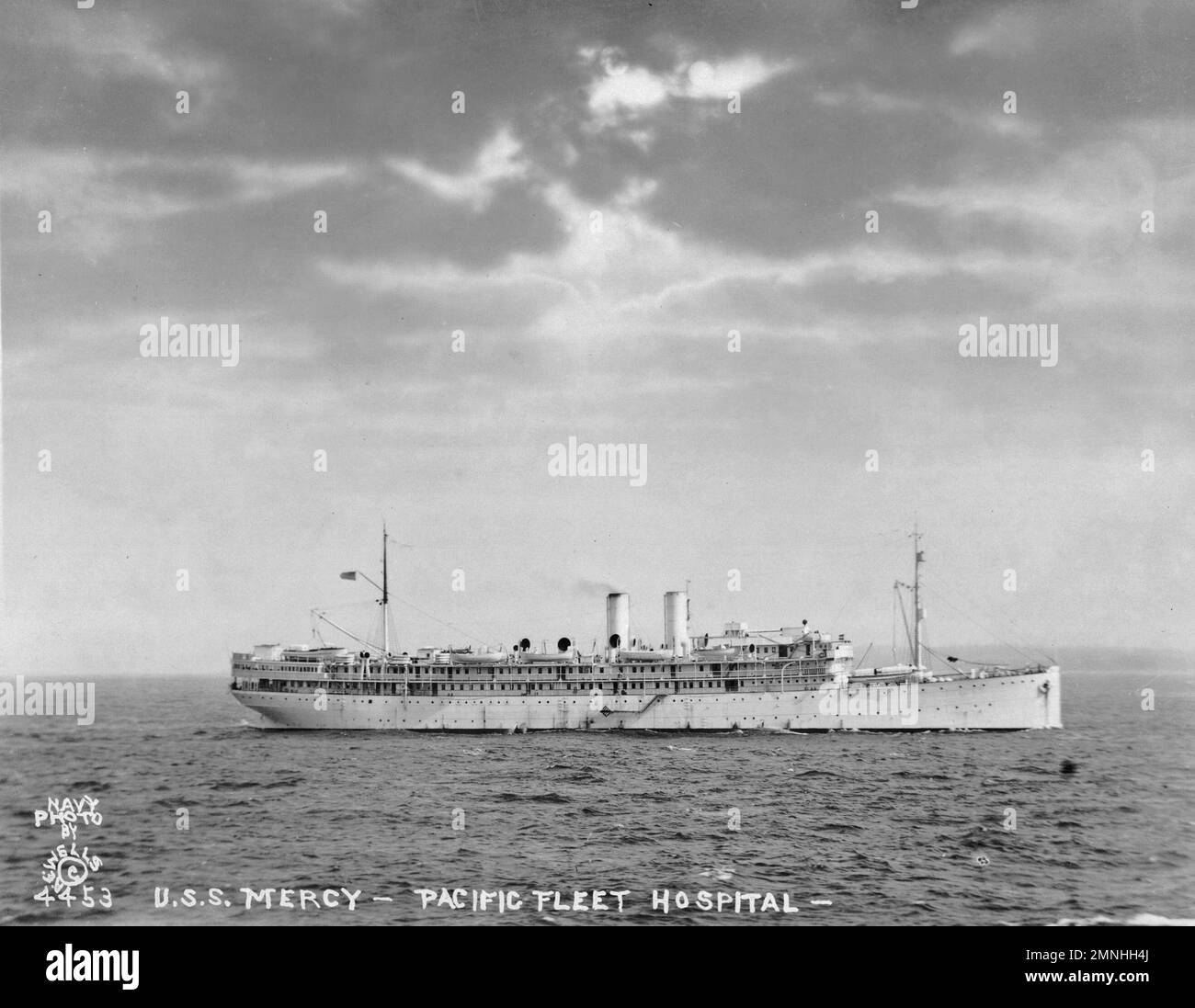 U.S.S. Mercy - Pacific Fleet Krankenhaus, unterwegs ca. Unbekanntes Datum Stockfoto