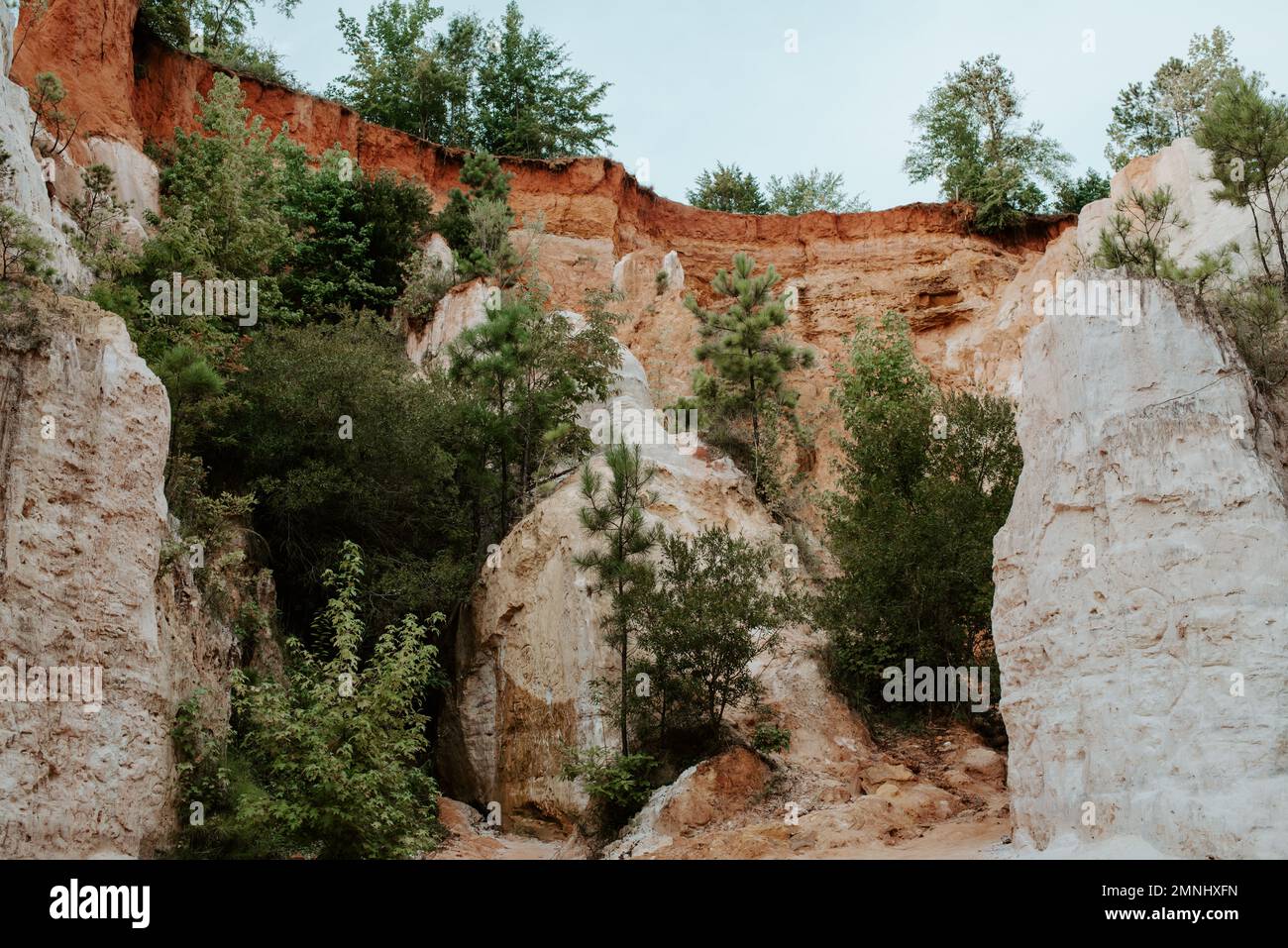 Im Providence Canyon Stockfoto