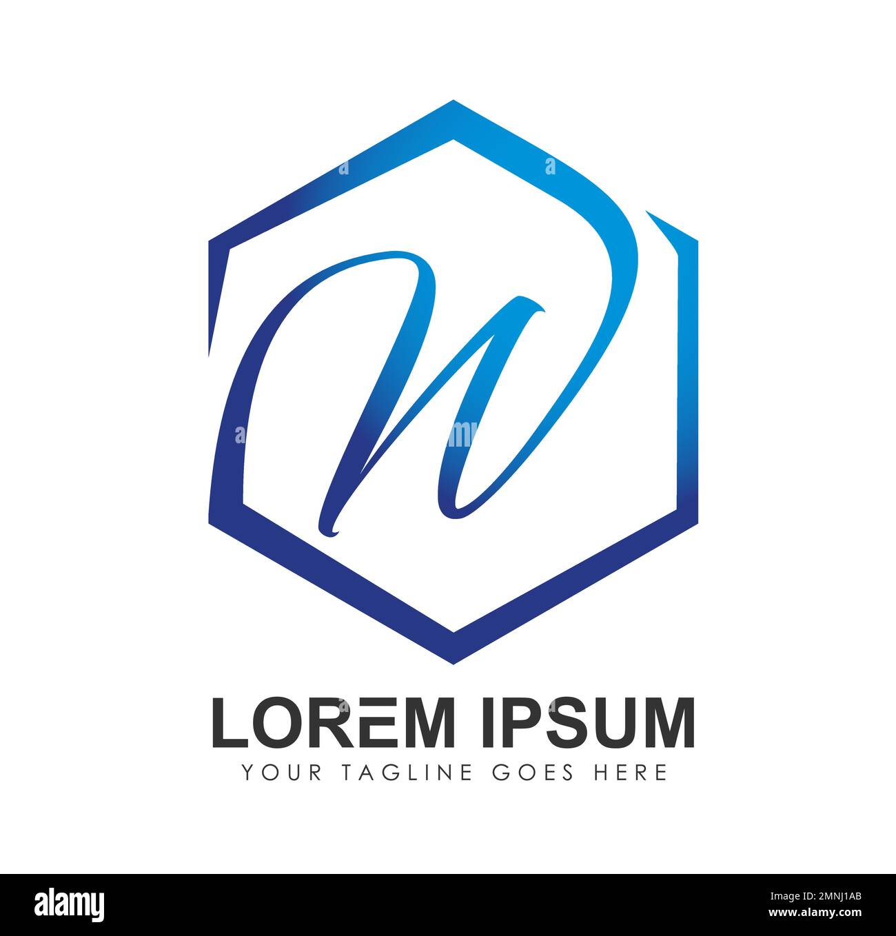 Monogramm Anfangsbuchstaben Logo Buchstabe W Vektorzeichen auf weißem Hintergrund isoliert Stock Vektor