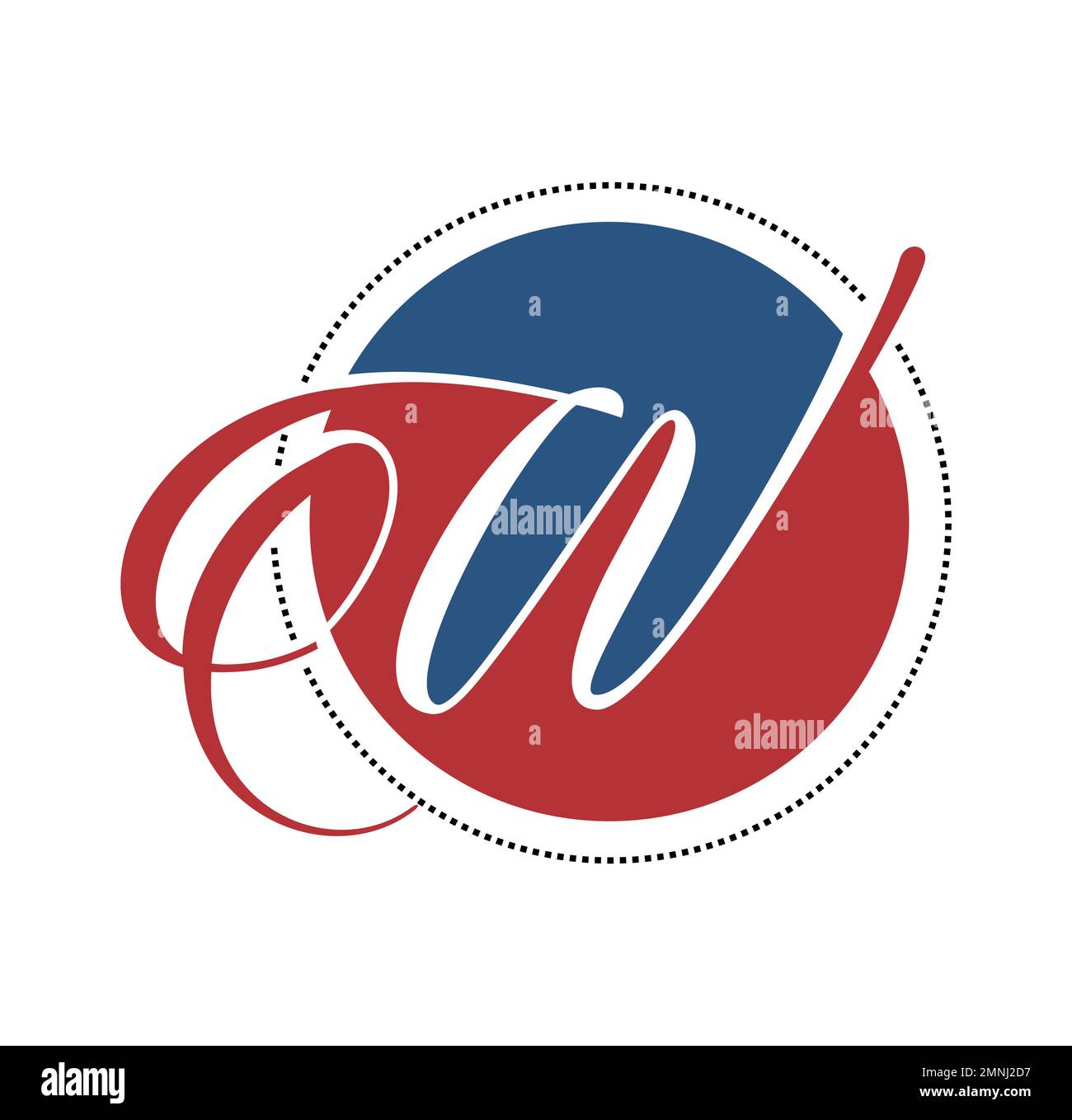 W Monogramm Logo Anfangsbuchstaben Vektorzeichen auf weißem Hintergrund isoliert Stock Vektor