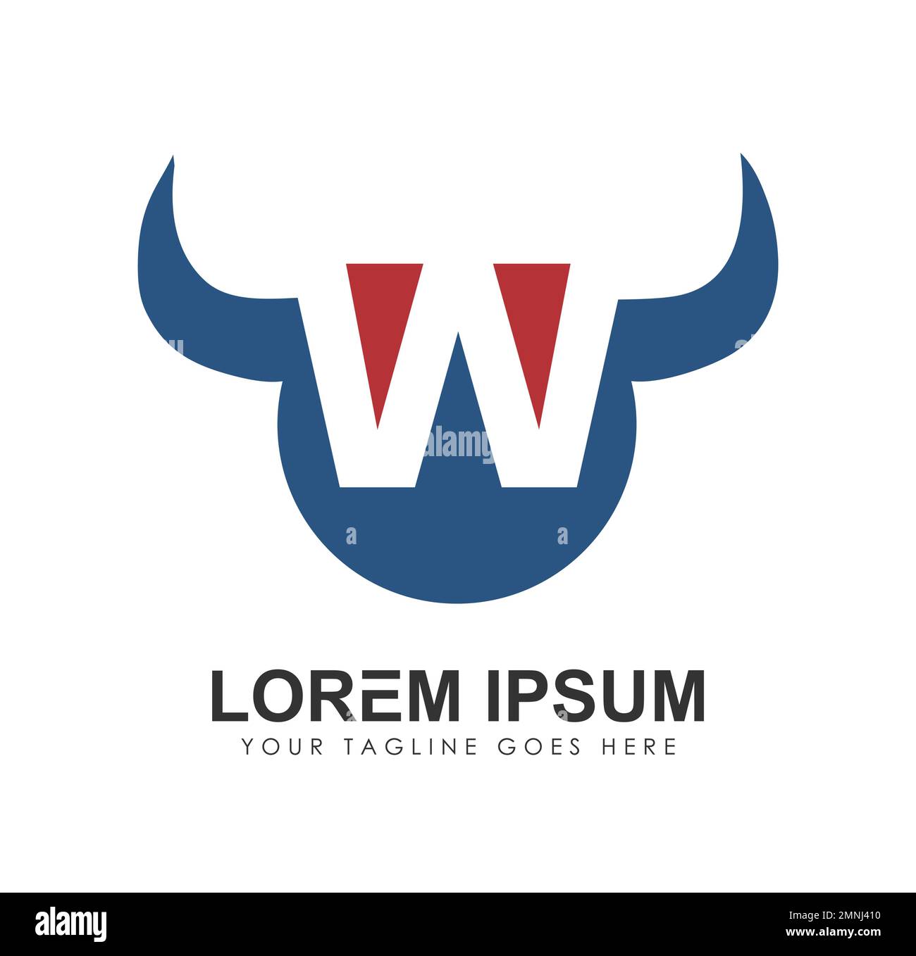 W Monogramm Logo Anfangsbuchstaben Vektorzeichen auf weißem Hintergrund isoliert Stock Vektor
