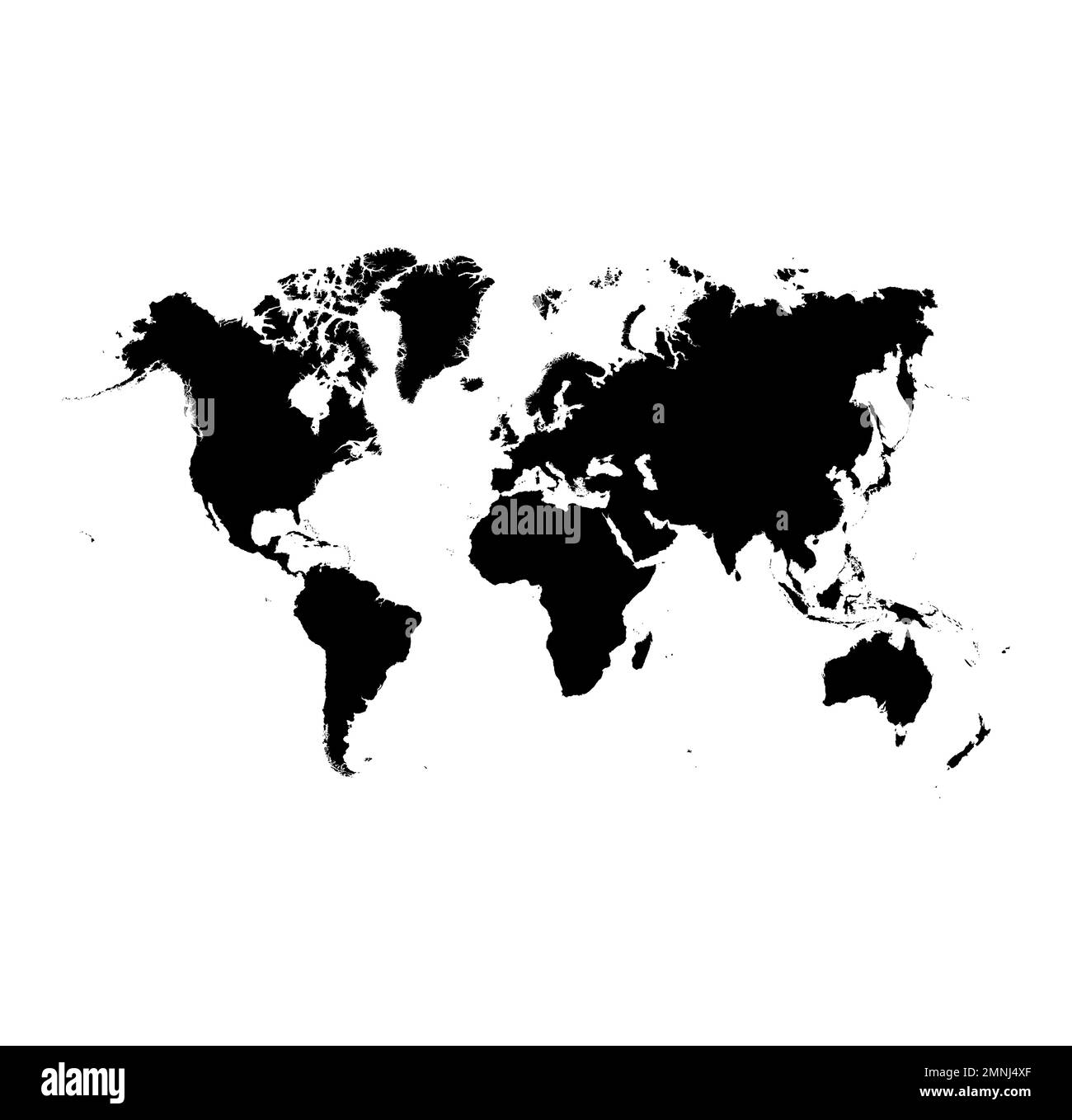 Abbildung des Vektorsymbols des Weltkarten-Logos auf weißem Hintergrund isoliert Stock Vektor