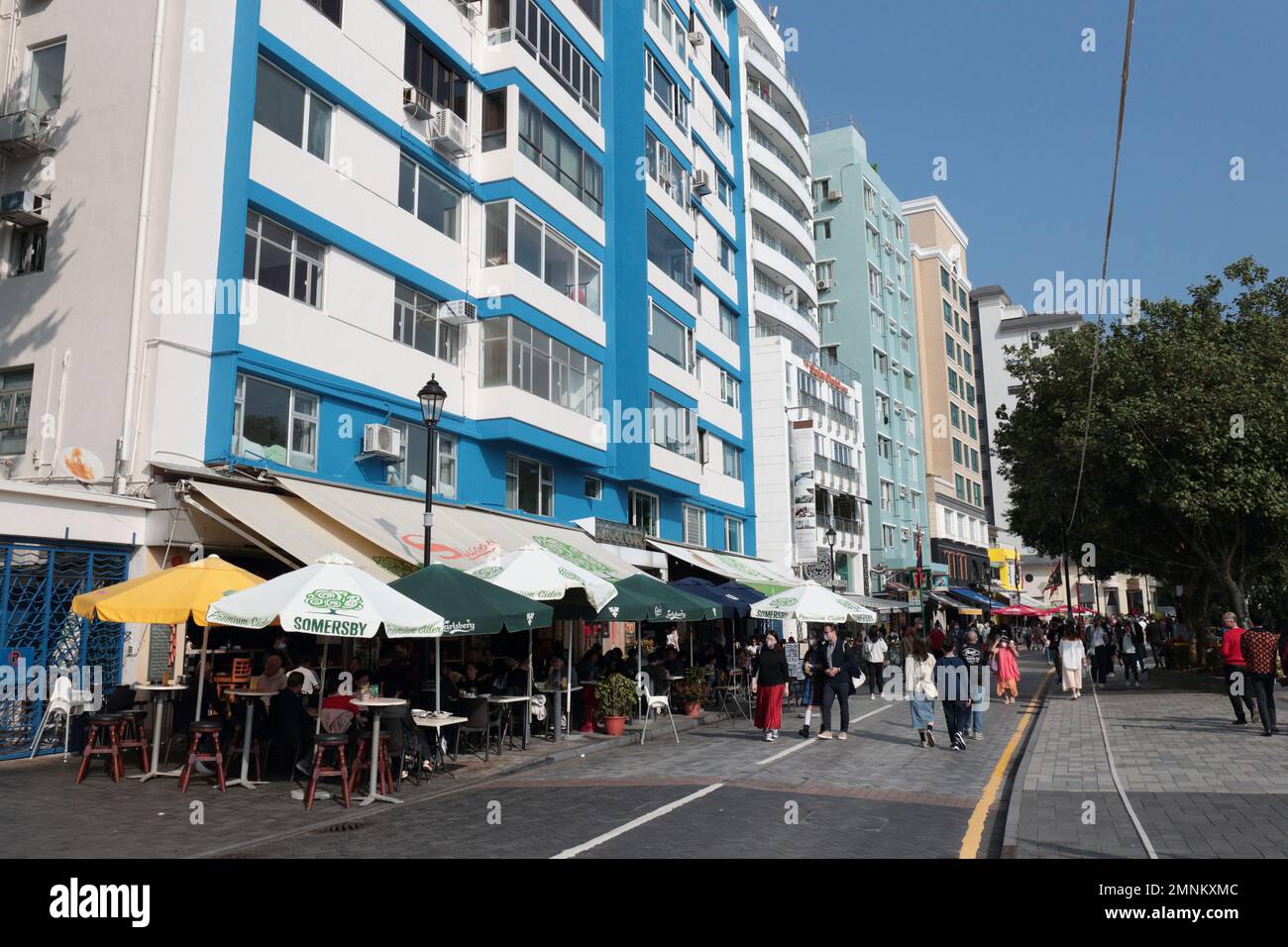 Blick auf Stanley Main Street, Südseite der Hong Kong Island 23. Januar 2023 Stockfoto