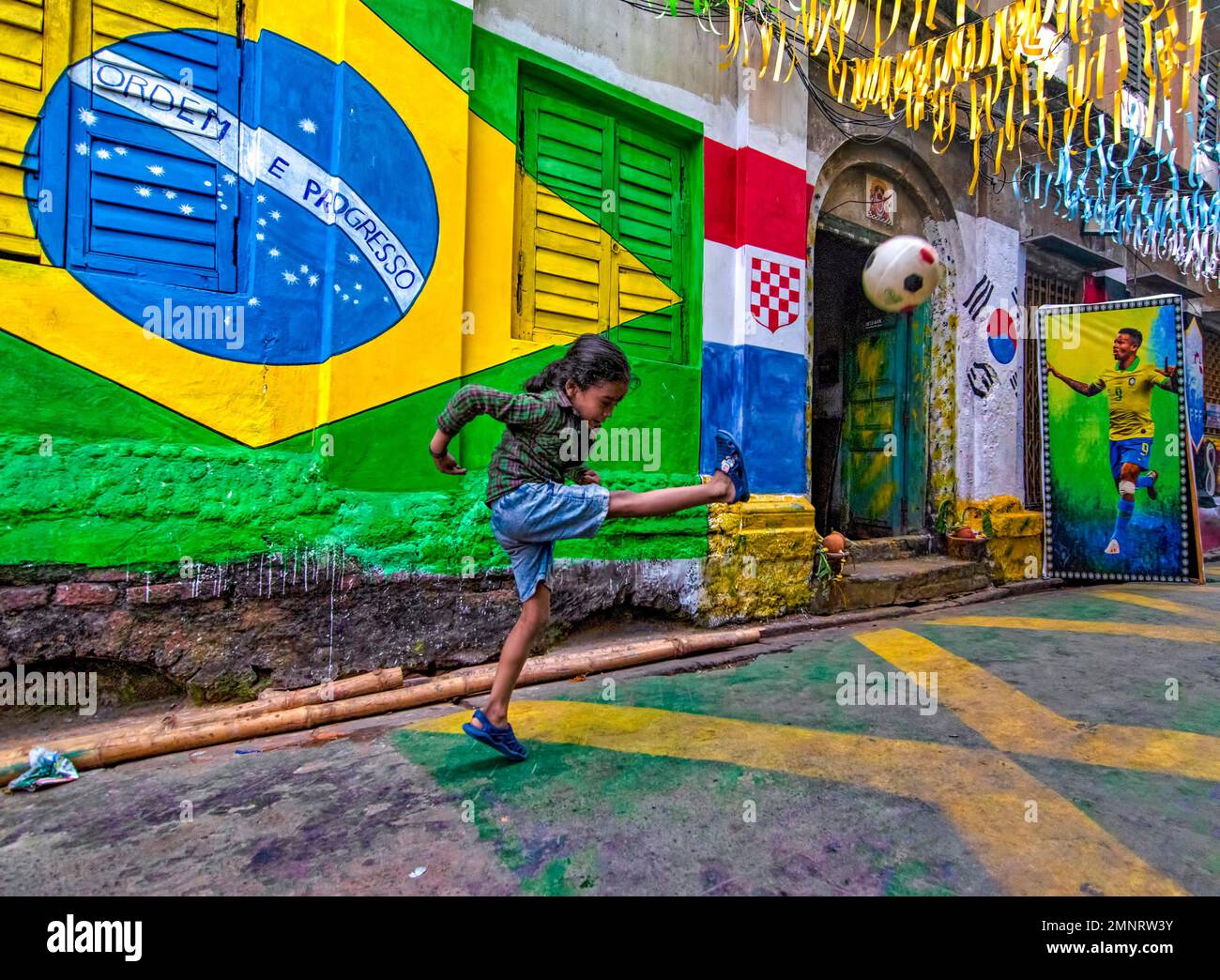 FUSSBALLFIEBER Stockfoto