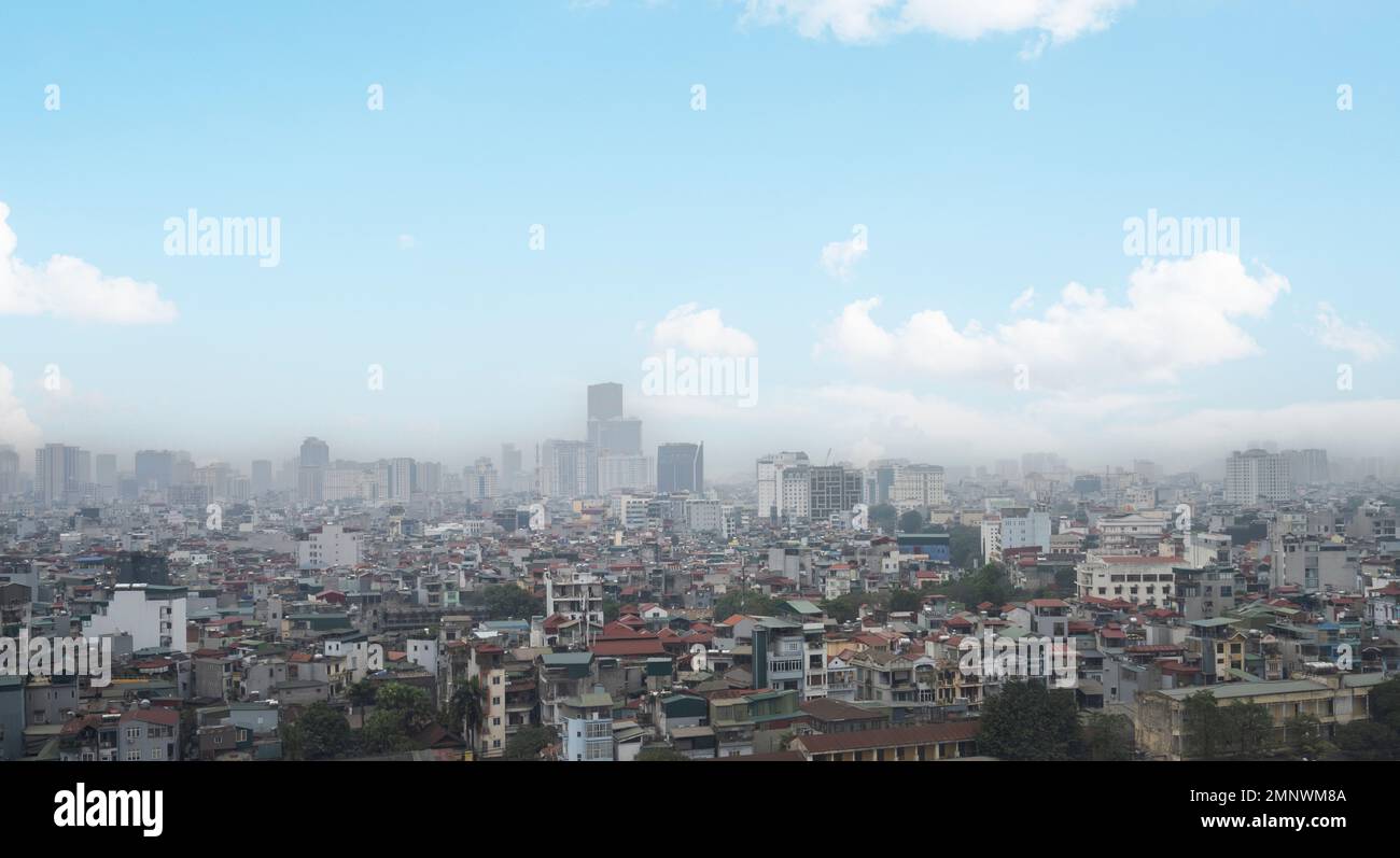 Hanoi, Vietnam, Januar 2023. Panoramablick auf die Stadt Stockfoto