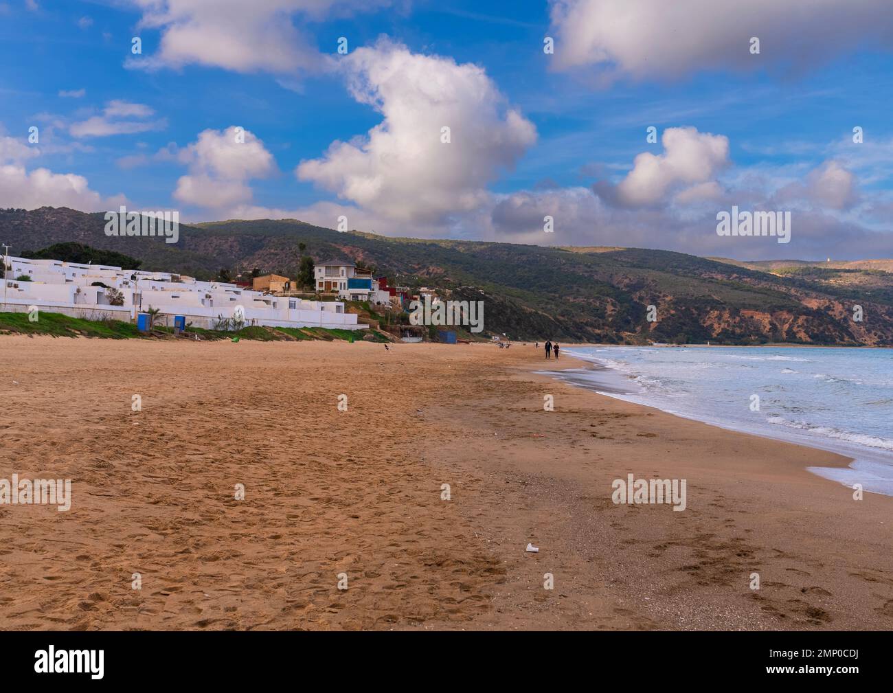Les Andalouses Beach Resort erbaut von Fernand Pouillon, Nordafrika, Oran, Algerien Stockfoto