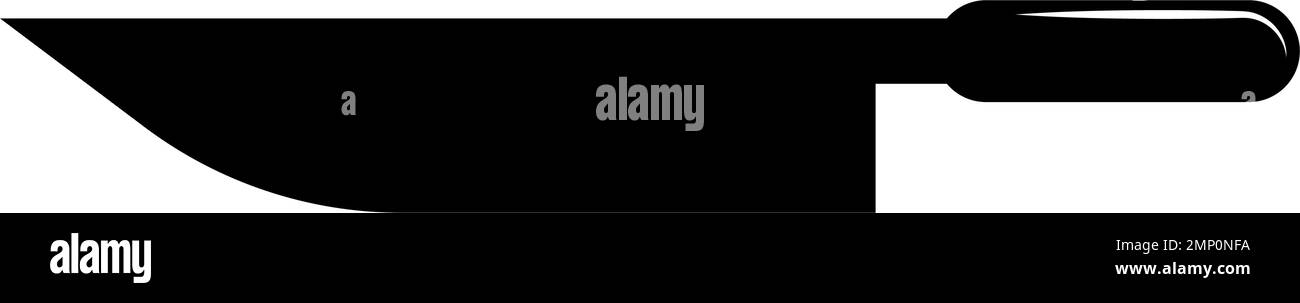 Symbol für „Messer“. Kochutensilien. Bearbeitbarer Vektor. Stock Vektor