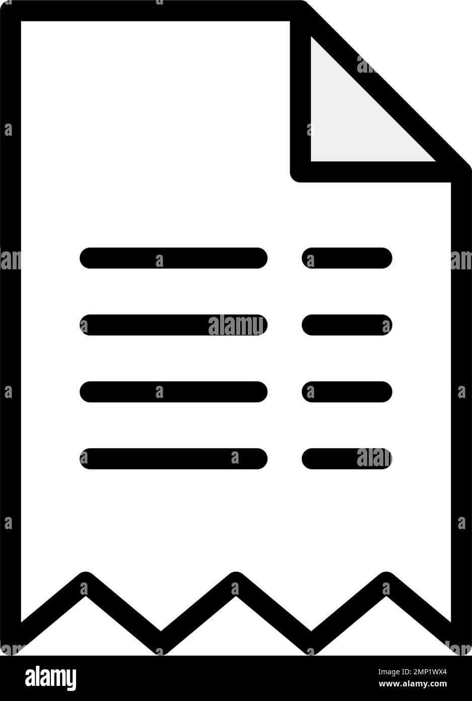 Symbol "Zahlung". Rechnung. Bill. Bearbeitbarer Vektor. Stock Vektor