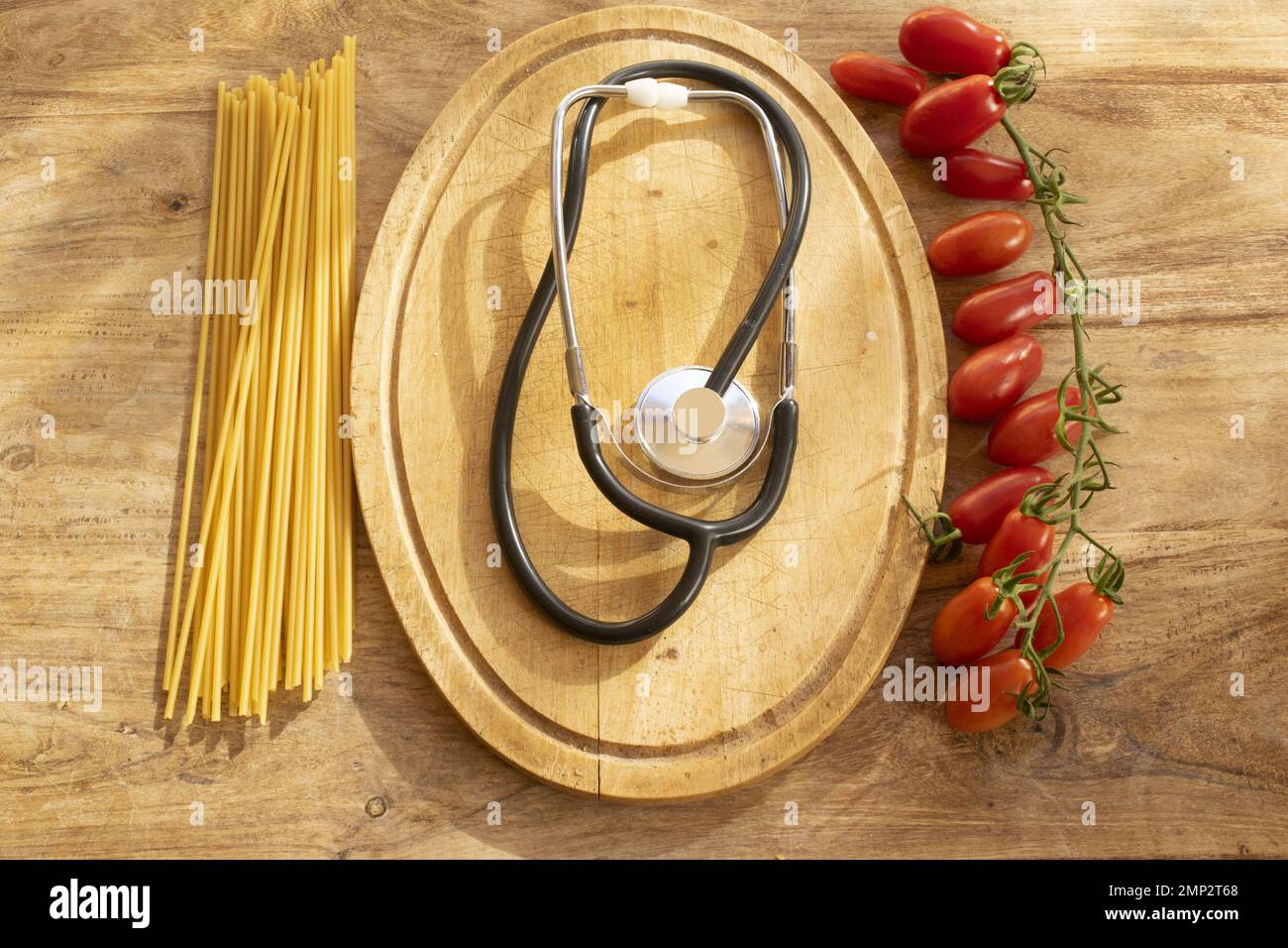 Gesundes Essen mit gesunder Ernährung und Gesundheitsversorgung Stockfoto