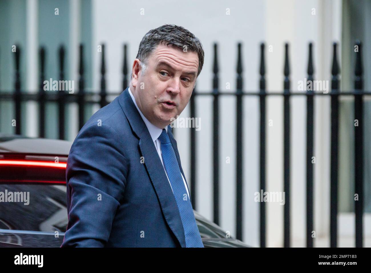 Downing Street, London, Großbritannien. 31. Januar 2023 Mel Stride, Secretary of State for Work and Pensions, nimmt an der wöchentlichen Kabinettssitzung in der Downing Street 10 Teil. Foto: Amanda Rose/Alamy Live News Stockfoto