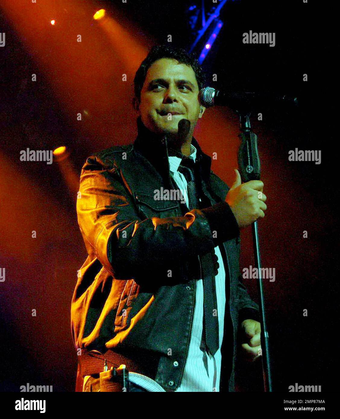 Alejandro Sanz tritt im Pearl Theater, Palms Hotel und Casino auf. Las Vegas, Nevada 11/20/07. Stockfoto