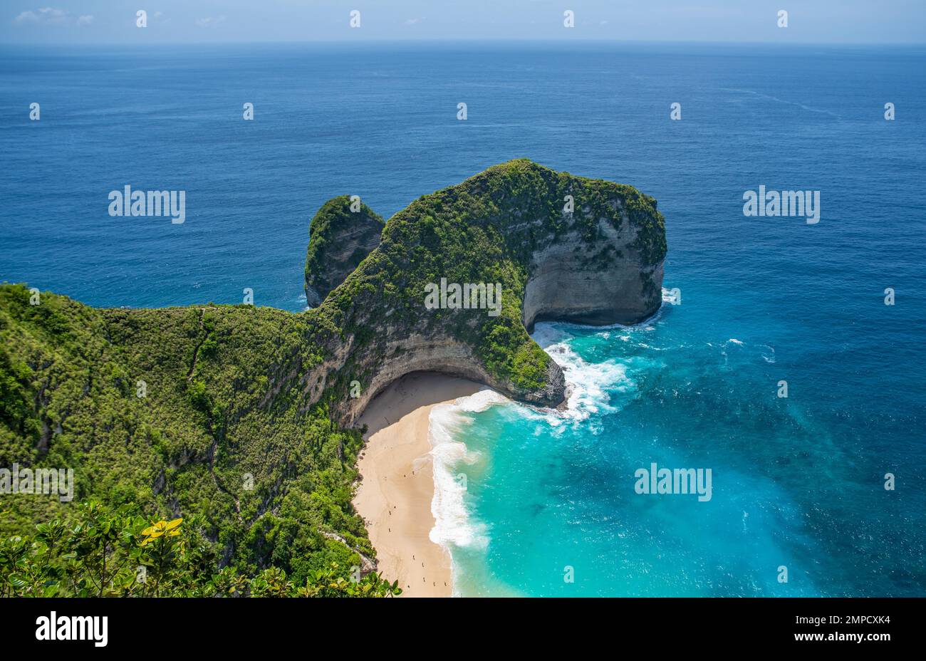 Kelingking Beach auf der Insel Nusa Penida, Bali, Indonesien Stockfoto