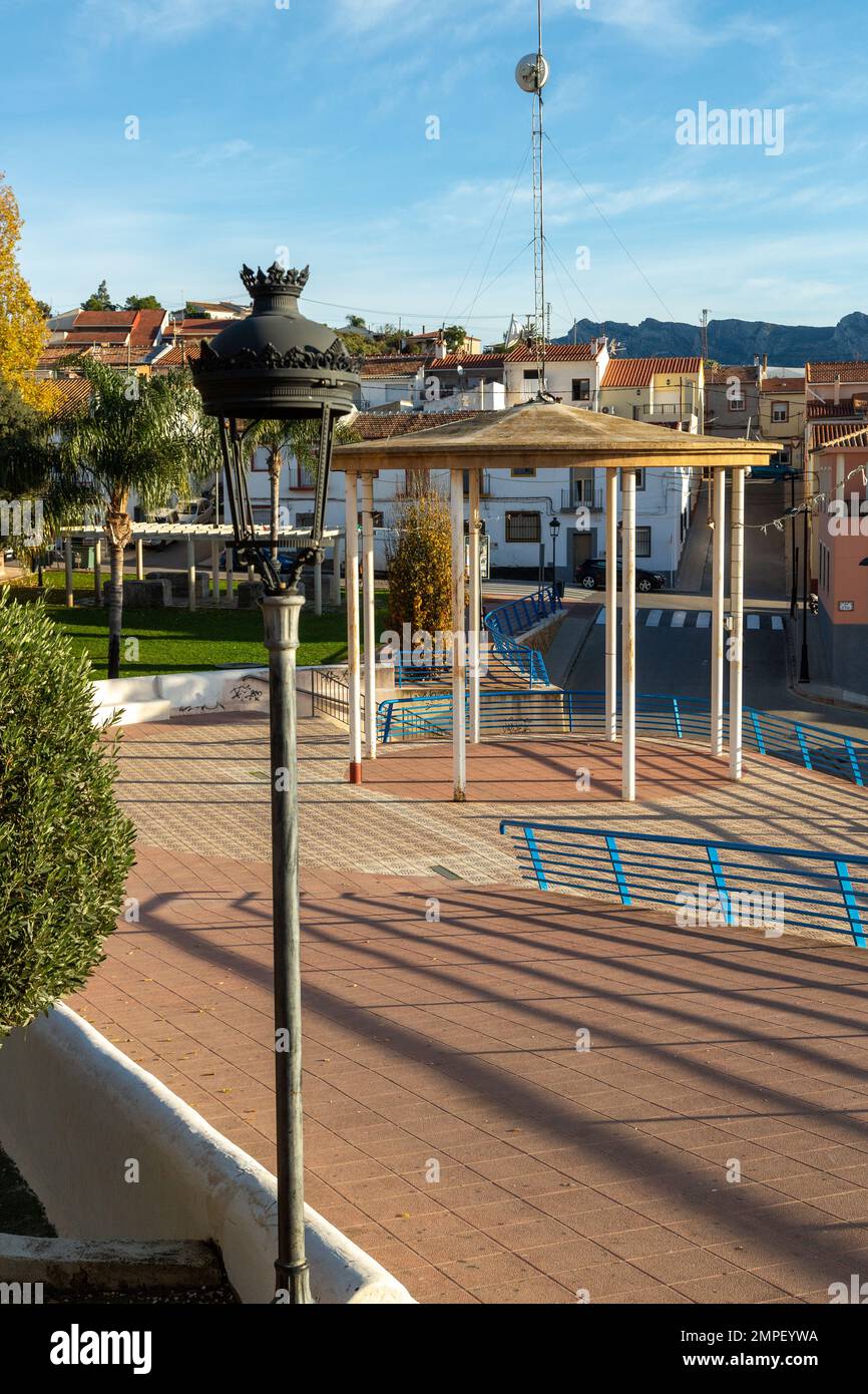Die Stadt Callosa de Ensarriá, Alicante, Spanien Stockfoto