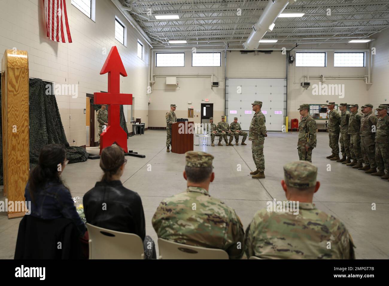 Die 32. Infantry Brigade Combat Team Headquarters Company, Wisconsin Army National Guard, führte