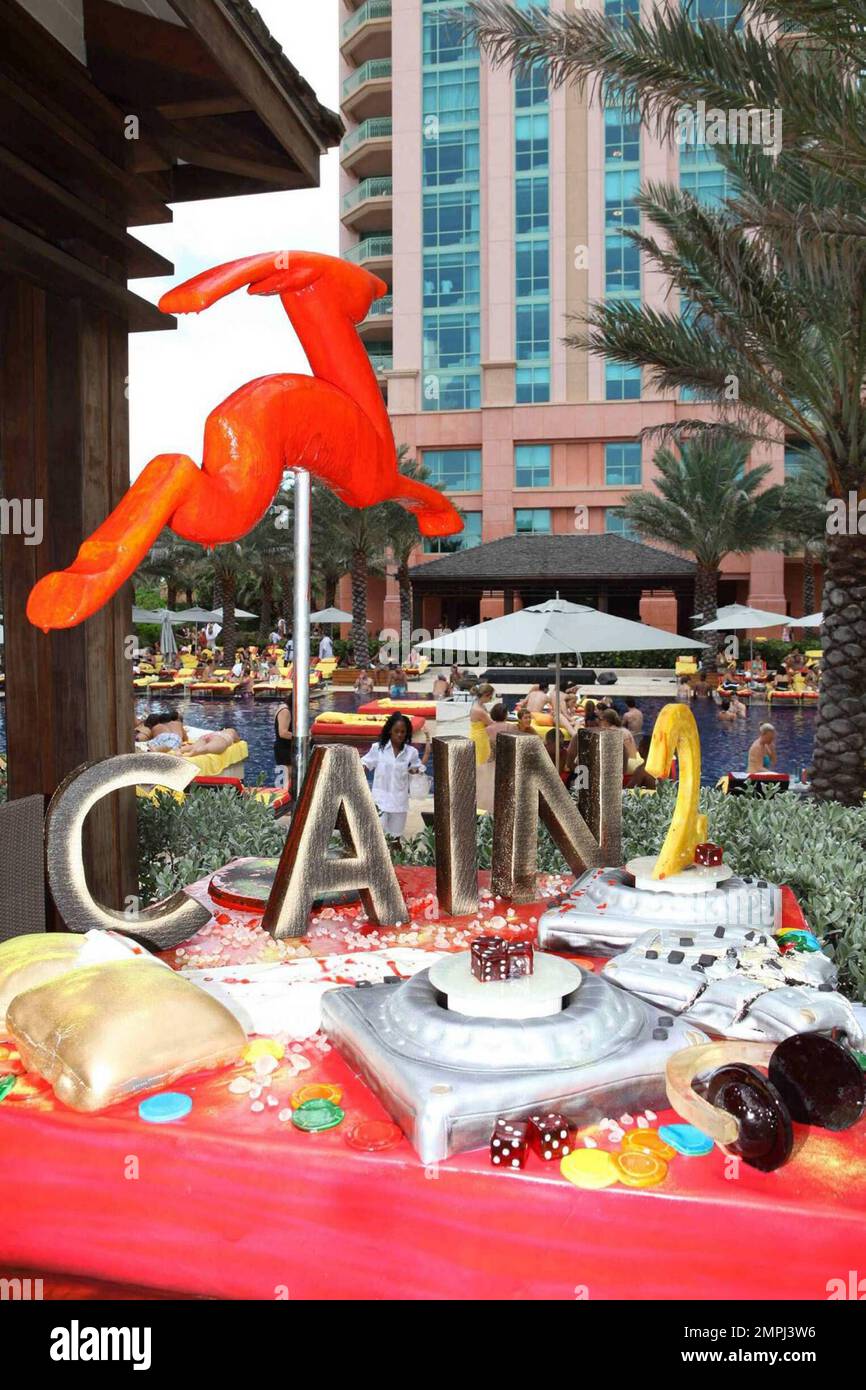 Exklusiv!! Atmosphäre im Cain Aura 2 Birthday Bash at Atlantis auf Paradise Island auf den Bahamas. 6/20/09. Stockfoto
