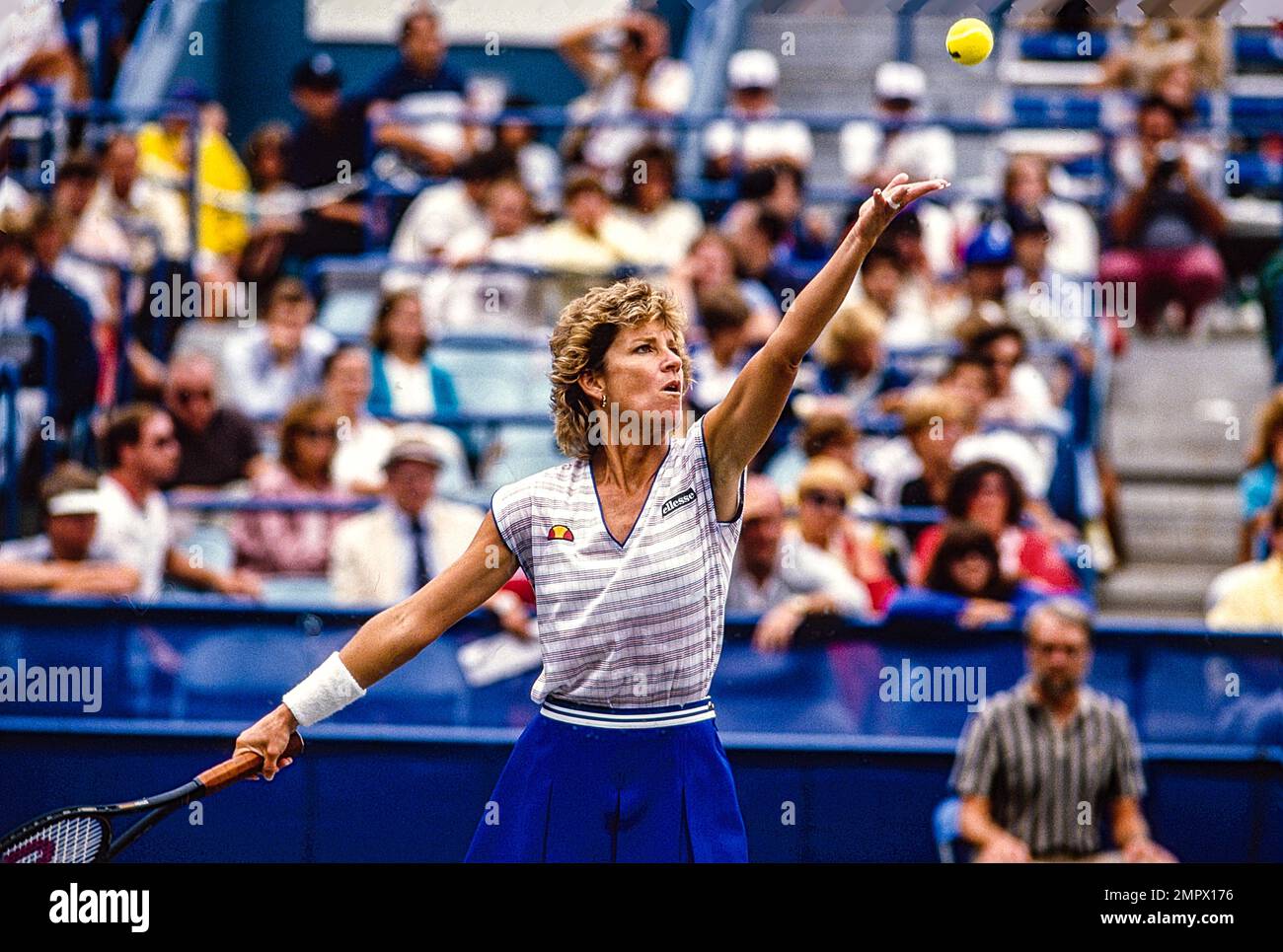 Chris Evert (USA) nimmt am US Open Tennis 1985 Teil. Stockfoto