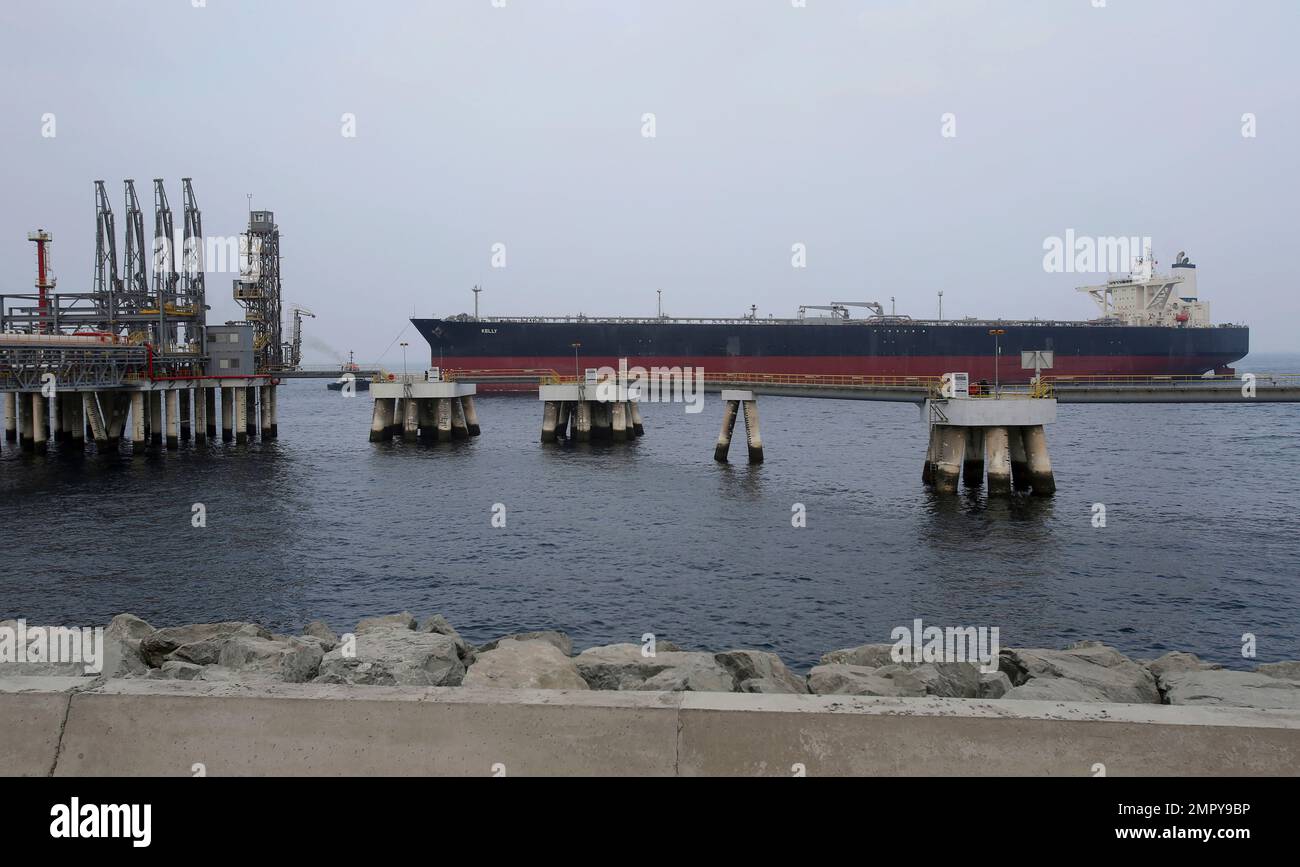 FILE In this Sept. 21, 2016, file photo, an oil tanker approaches the