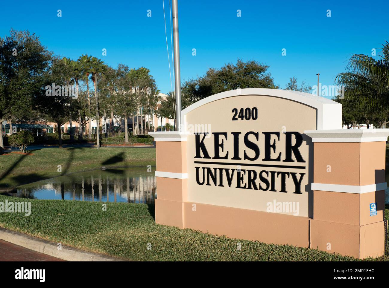 Campus der Keiser University in Lakeland. Stockfoto