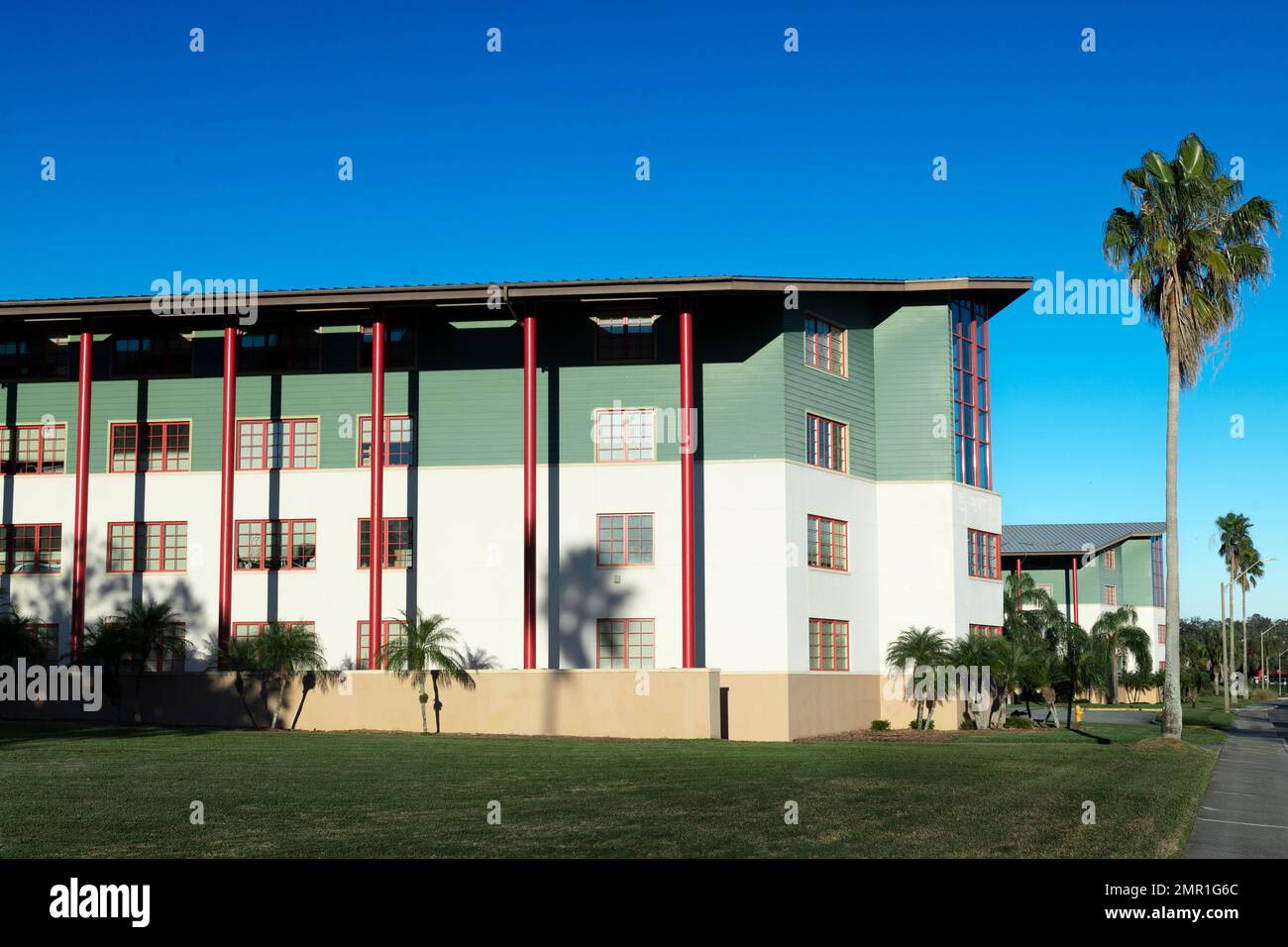 Wesley Residence Hall am Florida Southern College. Stockfoto
