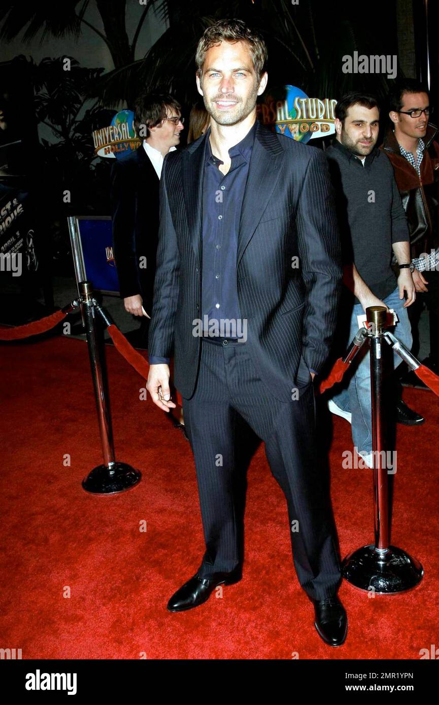 Paul Walker bei der Weltpremiere von „Fast & Furious“ im Gibson Amphitheatre. Universal City, Kalifornien. 3/12/09. Stockfoto