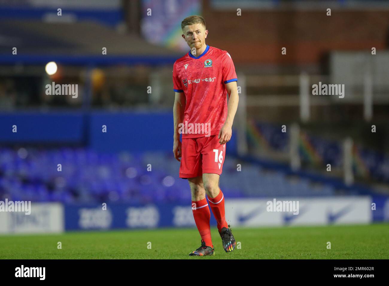 Birmingham, Großbritannien. 31. Januar 2023. Scott Wharton #16 von Blackburn Rovers während des Replay-Spiels Birmingham City vs Blackburn Rovers beim Emirates FA Cup in der vierten Runde am 1./31. Januar 2023 (Foto von Gareth Evans/News Images) in Birmingham, Großbritannien, am./31. Januar 2023. (Foto: Gareth Evans/News Images/Sipa USA) Guthaben: SIPA USA/Alamy Live News Stockfoto