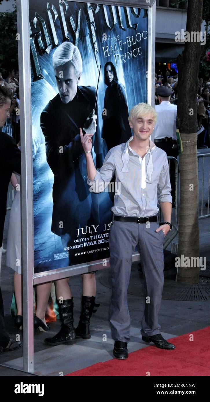 Tom Felton besucht die Premiere von „Harry Potter and the Half Blood Prince“ im Ziegfeld Theatre in New York, New York, 7/9/09. Stockfoto