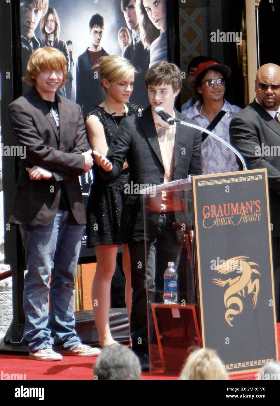 Harry Potters Daniel Radcliffe, Emma Watson und Rupert Grint werden