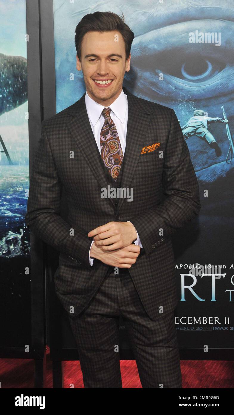 Erich Bergen auf der Premiere von „im Herzen des Meeres“ in der Frederick P. Rose Hall im Lincoln Center in New York City, NY. 7. Dezember 2015. Stockfoto