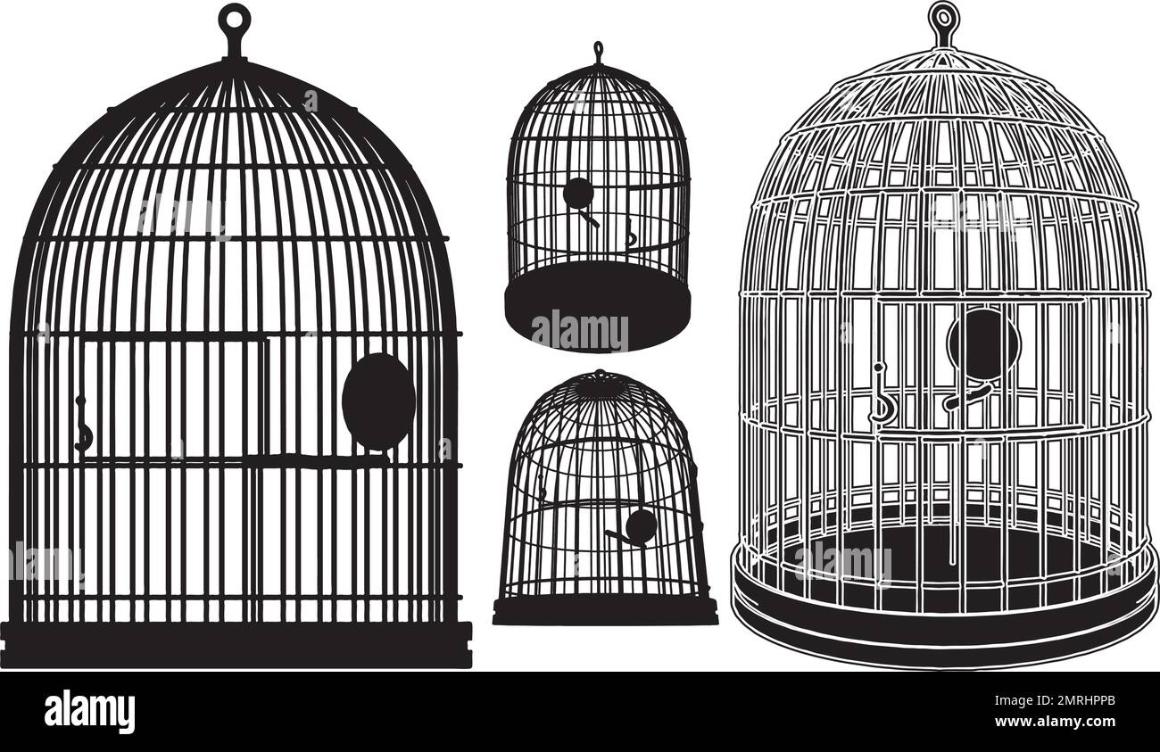 Vogel Käfig Vektor Stock Vektor