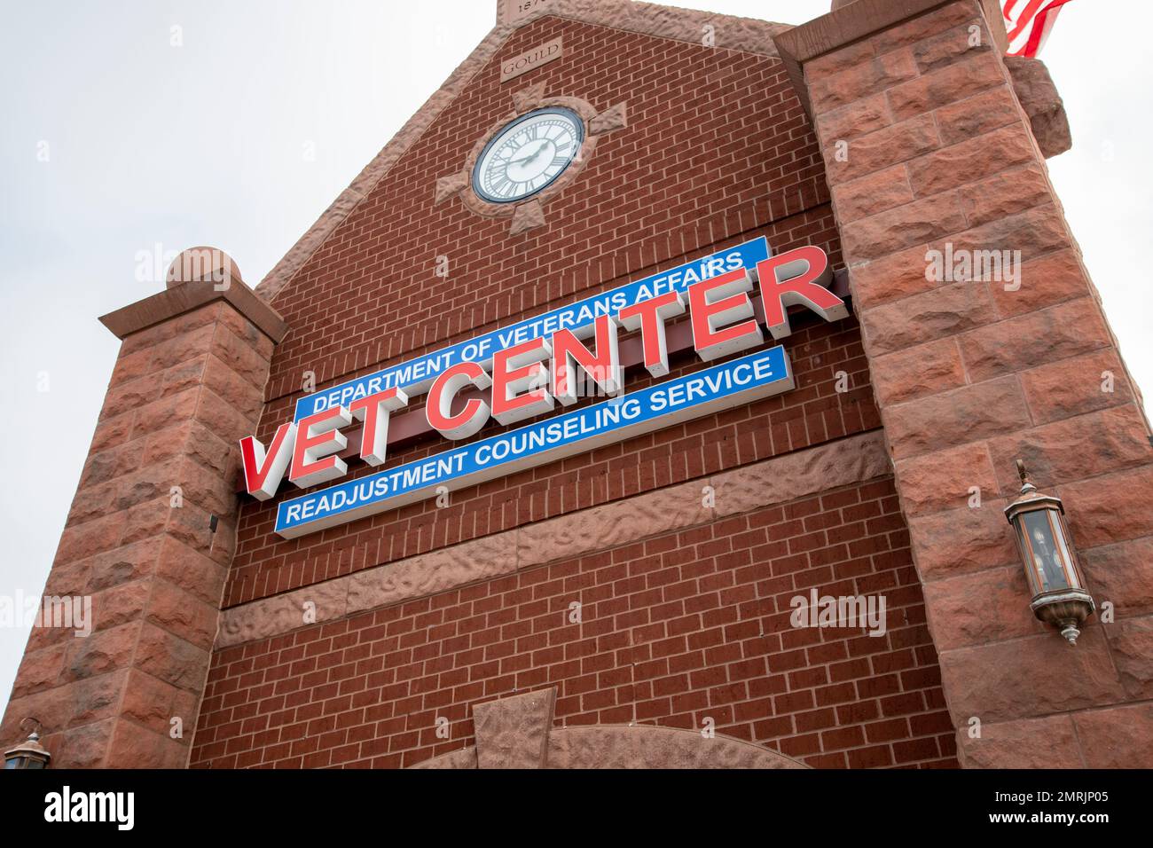 Anoka, Minnesota. Anoka Veteranen-Zentrum. Abteilung für Veteranenangelegenheiten. Stockfoto