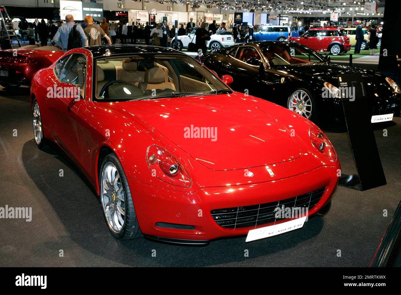 Ferrari Scaglietti auf der British International Motor Show im Excel Exhibition Center, London, UK 07/22/2008 Stockfoto