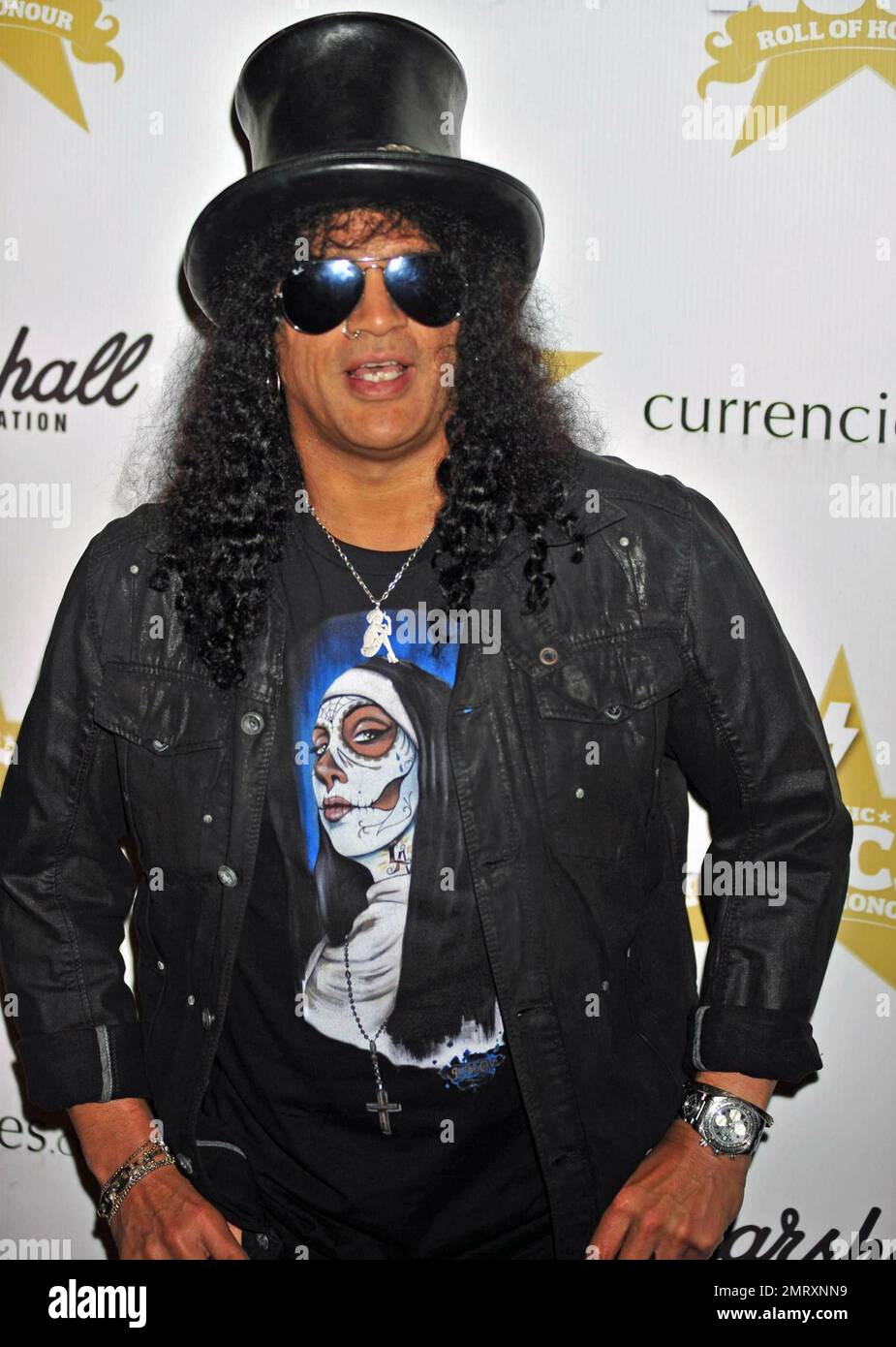 Slash bei den Marshall Classic Rock Awards im Camden Roundhouse. London, Großbritannien. 11/10/10. Stockfoto