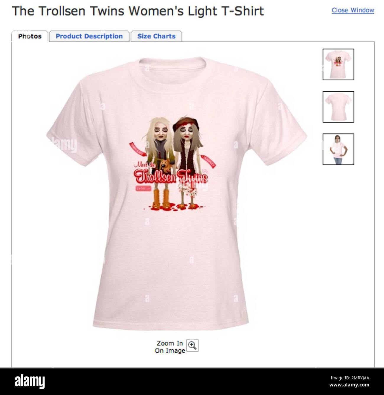 Exklusiv!! Lerne die „TROLLSEN ZWILLINGE“ kennen. Nachdem die dünnen Zwillinge Mary-Kate und Ashley Olsen die Bitte ignoriert haben, kein Fell mehr zu tragen und es in ihrer Modesammlung zu verwenden, werden sie bald Publicity bekommen, die sie schneller davonlaufen lässt, als wenn sie eine Kalorie entdeckt hätten. Zeitgleich mit der Olsen-Zwillinge-Werbung peta2, die morgen auf dem Olsens Walk of Fame auf dem Hollywood Boulevard enthüllt wird, hat peta2 eine brandneue Website ins Leben gerufen, die ausschließlich den Trollsens gewidmet ist. Die berühmten Kinderschauspielerinnen sind vor Ort als „Hairy-Kate“ und „Trashley“ bekannt. Es verfügt über ein animiertes Dressup-Spiel „Fatal Fashion“ Stockfoto