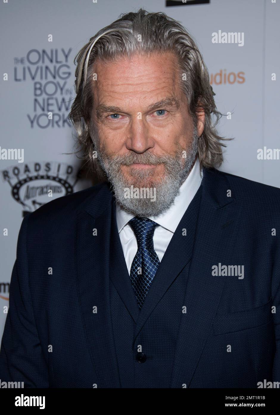 Jeff Bridges attends "The Only Living Boy in New York" premiere at the Museum of Modern Art on Monday, Aug. 7, 2017, in New York. (Photo by Charles Sykes/Invision/AP) Stockfoto