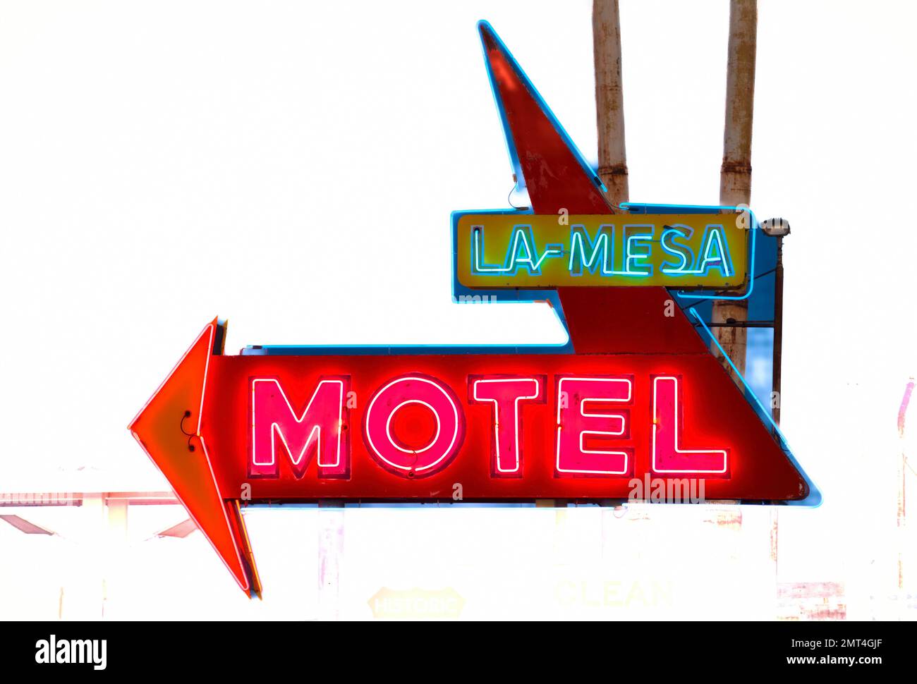 USA, New Mexico, Route 66, Santa Rosa, La Mesa Motel, Americana, Amerika, Roadside, Reisen, Fahren, outback, ländlich, Stockfoto