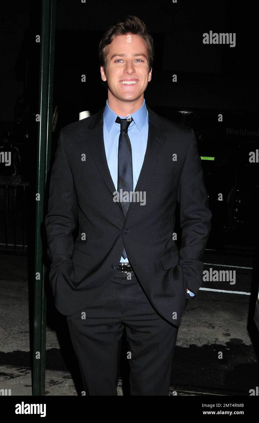 Armie Hammer bei den New York Film Critics Circle Awards 2010 bei Crimson. New York, NY. 1/10/11. Stockfoto