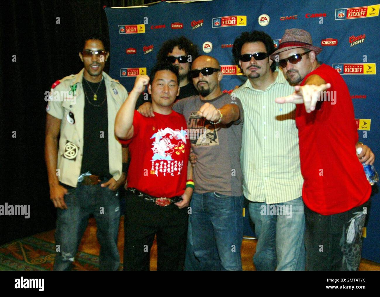 NFL Opening Kickoff 2006 Pressekonferenz mit P Diddy, Cassie, Young Joc, Danity Kane und Ozomatli im Loews Hotel, Miami Beach, FL. 09/06/06 Stockfoto