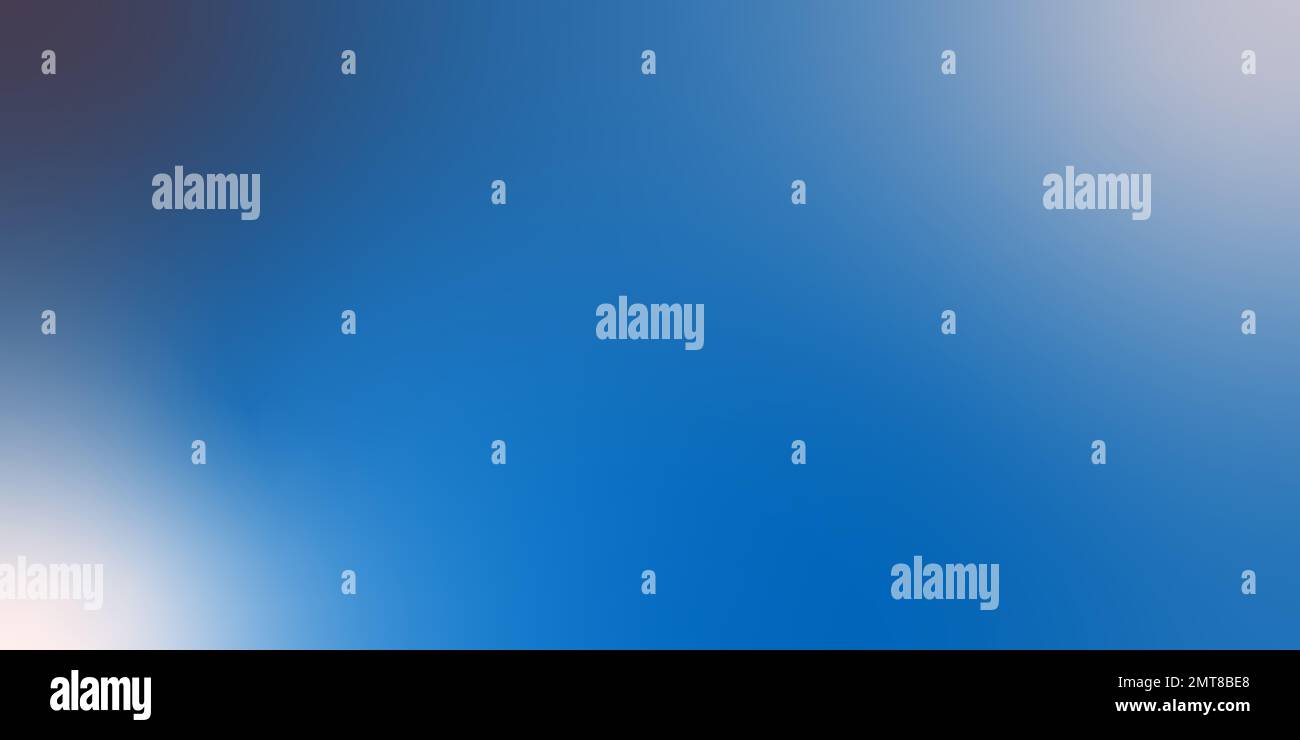 Ein verschwommener, hellblauer Hintergrund. Gleichmäßiger Verlauf für Grafiken und Hintergrundbilder Stockfoto