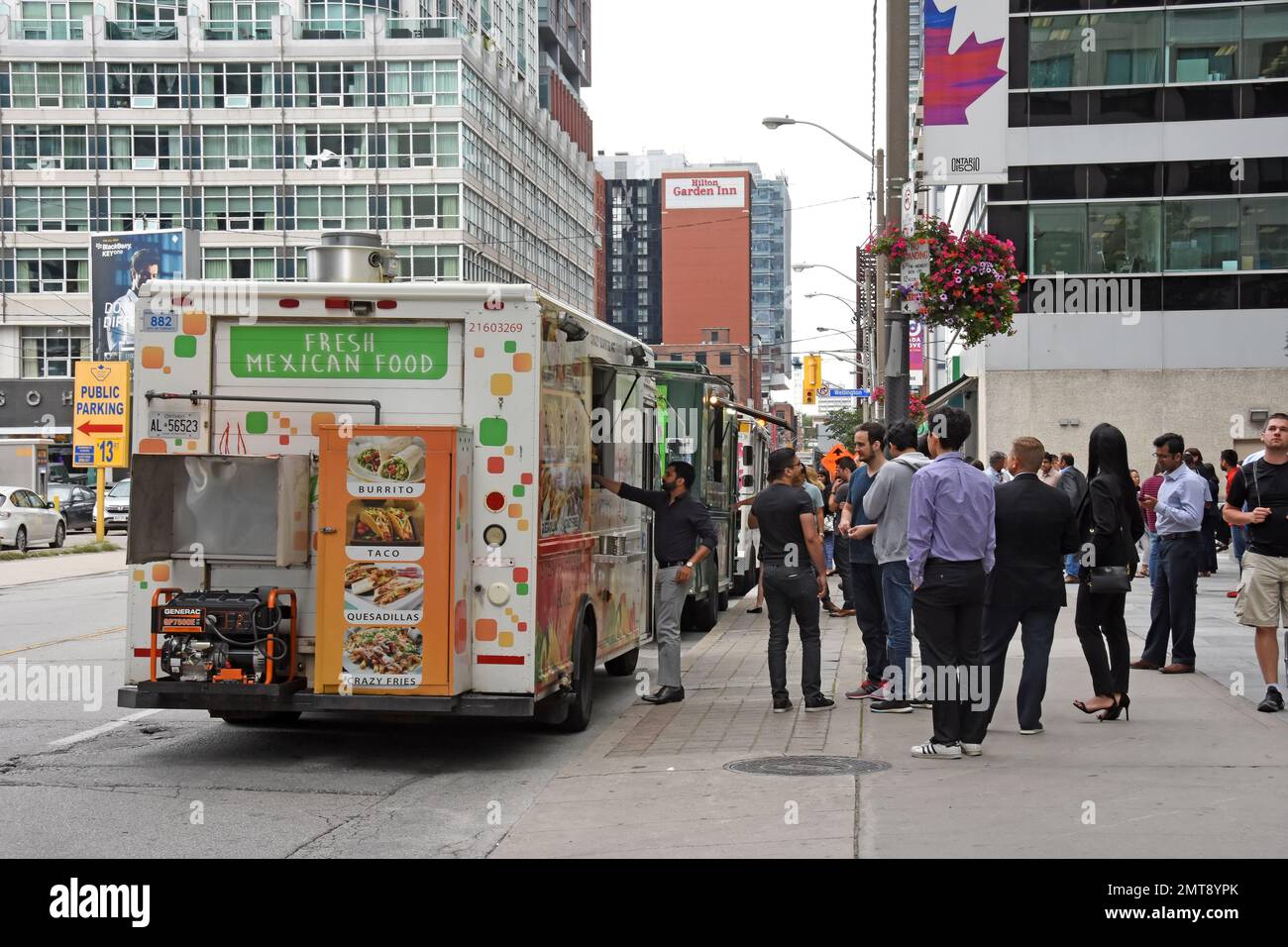 Food Truck Toronto Kanada Stockfoto
