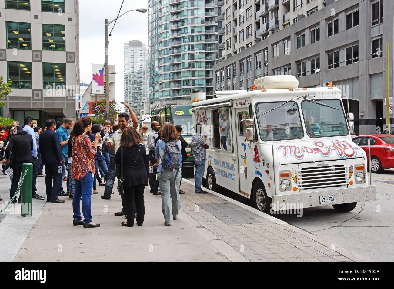 Food Truck Toronto Kanada Stockfoto