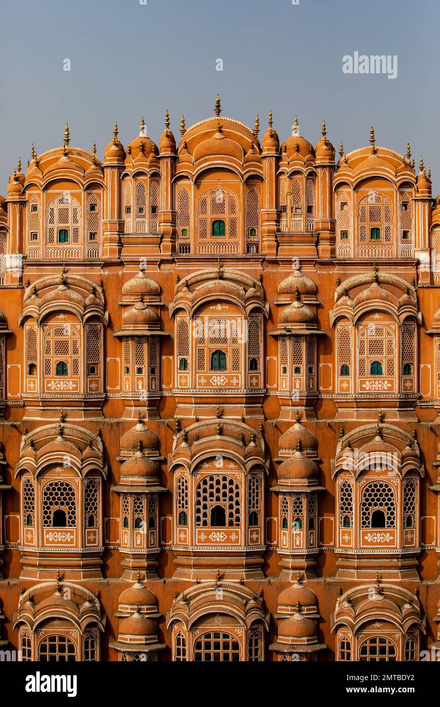 Hawa Mahal in Jaipur, Rajasthan, Indien Stockfoto