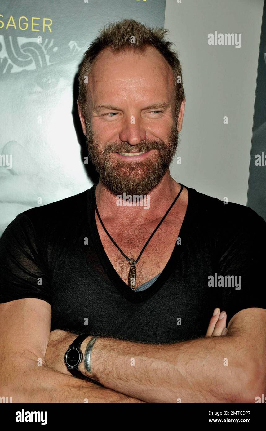 Sting besucht die „The Power of the Invisible Sun“-Bucheinführungsparty im Donna Karan Urban Zen Center im Stephen Weiss Studio. New York, NY 10/27/09 Stockfoto