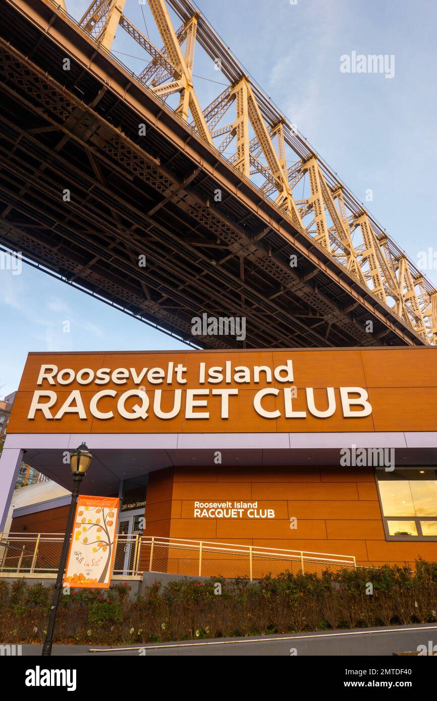 Roosevelt Island Racquet Club in Manhattan New York City Stockfoto