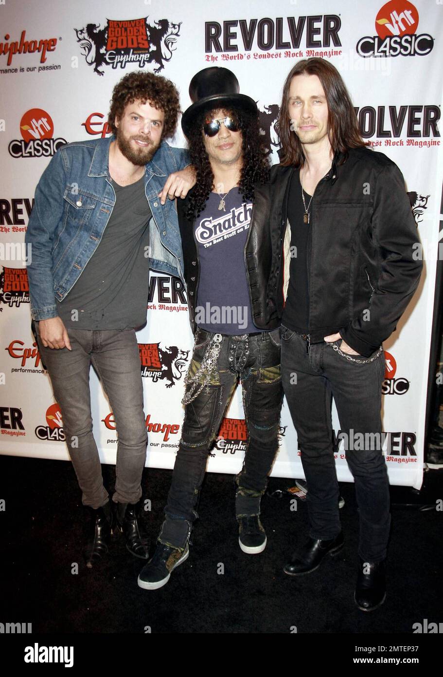 Slash bei den Revolver Golden Gods Awards im Club Nokia Downtown in Los Angeles, CA. 4/8/10. . Stockfoto