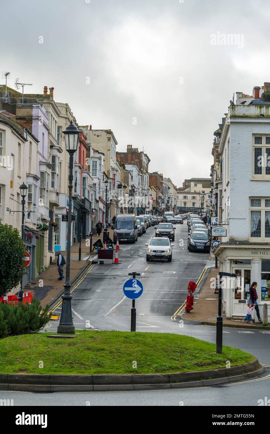 Union Street von der Esplanade Ryde Isle of Wight 2023 Stockfoto
