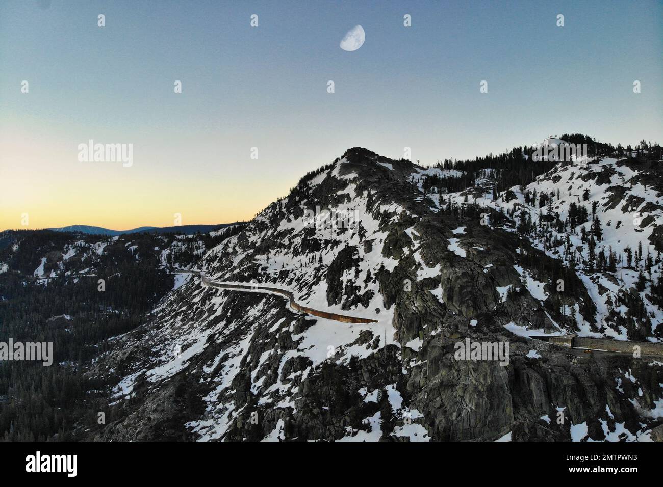 Snowy Mountain Stockfoto