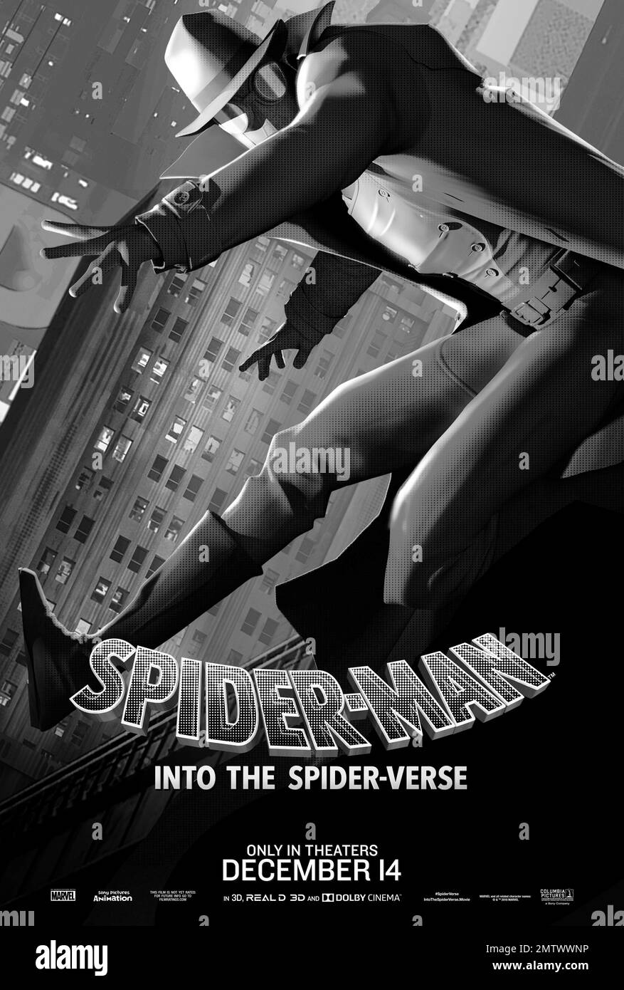 Spider-man: Into the Spider-verse Year : 2018 USA Regisseur: Bob Persichetti, Peter Ramsey, Rodney Rothman Animation American Poster Stockfoto
