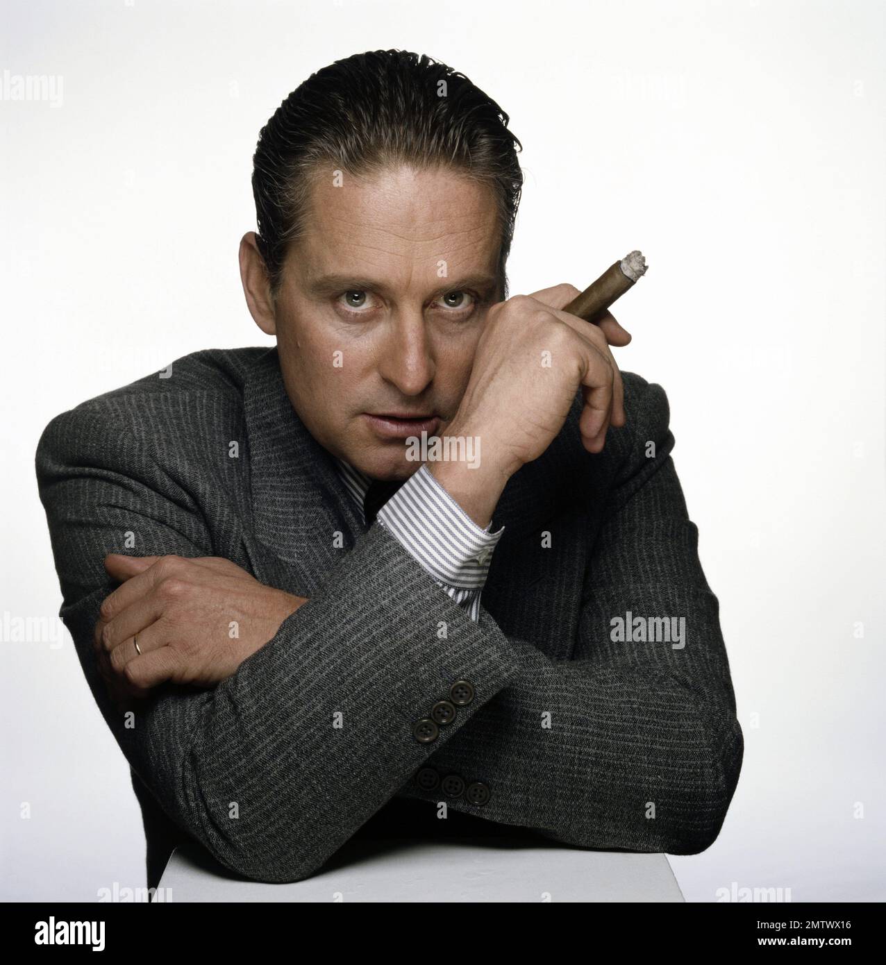 Wall Street Jahr : 1987 USA Regisseur : Oliver Stone Michael Douglas Stockfoto