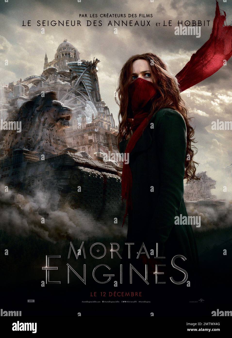 Mortal Engines Year : 2018 USA / Neuseeland Regisseur : Christian Rivers Hera Hilmar französisches Poster Stockfoto